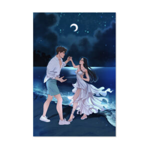 Shiloh & Fulton Moonlit Beach Art Print - THE FIRST KIND OF LOVE