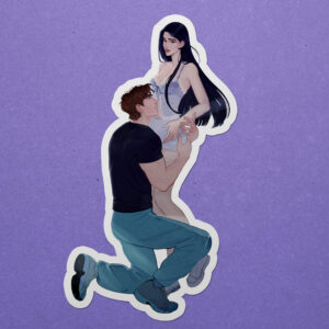 Staten & Knox Rainy Embrace Vinyl Sticker - LOVESTRUCK