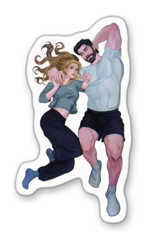 Lake & Sutton Falling Vinyl Sticker - LOVEFOOL